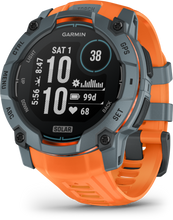 Lade das Bild in den Galerie-Viewer, Garmin | INSTINCT 3, 50mm Solar, Szürke, narancs szíjjal (ED)