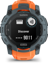 Lade das Bild in den Galerie-Viewer, Garmin | INSTINCT 3, 50mm Solar, Szürke, narancs szíjjal (ED)