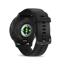 Kép betöltése a galériamegjelenítőbe: Garmin | VENU 3 FEKETE, FEKETE KERETTEL, BŐR ÉS SZILIKON SZÍJJAL