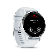 Lade das Bild in den Galerie-Viewer, Garmin | VENU 3 HOMOKKŐ, EZÜST KERETTEL, SZILIKON SZÍJJAL