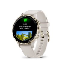 Kép betöltése a galériamegjelenítőbe: Garmin | VENU 3S ELEFÁNTCSONT KRÉMARANY, SZILIKON SZÍJJAL