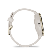 Kép betöltése a galériamegjelenítőbe: Garmin | VENU 3S ELEFÁNTCSONT KRÉMARANY, SZILIKON SZÍJJAL