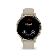 Kép betöltése a galériamegjelenítőbe: Garmin | VENU 3S FRANCIA SZÜRKE-KRÉMARANY, SZILIKON SZÍJJAL