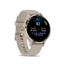 Kép betöltése a galériamegjelenítőbe: Garmin | VENU 3S FRANCIA SZÜRKE-KRÉMARANY, SZILIKON SZÍJJAL