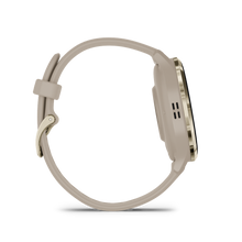 Kép betöltése a galériamegjelenítőbe: Garmin | VENU 3S FRANCIA SZÜRKE-KRÉMARANY, SZILIKON SZÍJJAL