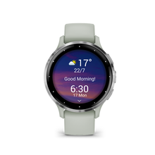 Lade das Bild in den Galerie-Viewer, Garmin | VENU 3S ZSÁLYA, EZÜST KERETTEL, SZILIKON SZÍJJAL