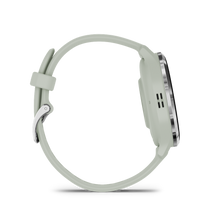 Lade das Bild in den Galerie-Viewer, Garmin | VENU 3S ZSÁLYA, EZÜST KERETTEL, SZILIKON SZÍJJAL