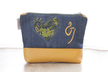 Kép betöltése a galériamegjelenítőbe: kis táska evezős mintával - sárga, kék
