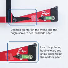 Lade das Bild in den Galerie-Viewer, Filippi Messset für Ruderblatt- und Dollenwinkel (Blade &amp; Oarlock Pitch Gauge Kit)
