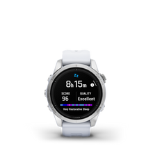 Kép betöltése a galériamegjelenítőbe: Garmin | EPIX PRO (GEN 2) SAPPHIRE 42 MM, KRÉMARANY, HOMOKKŐ SZILIKON SZÍJJAL (ED XD)
