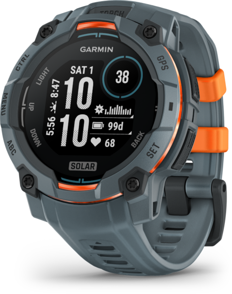 Garmin | INSTINCT 3, 45mm Solar, Kékesszürke (ED)