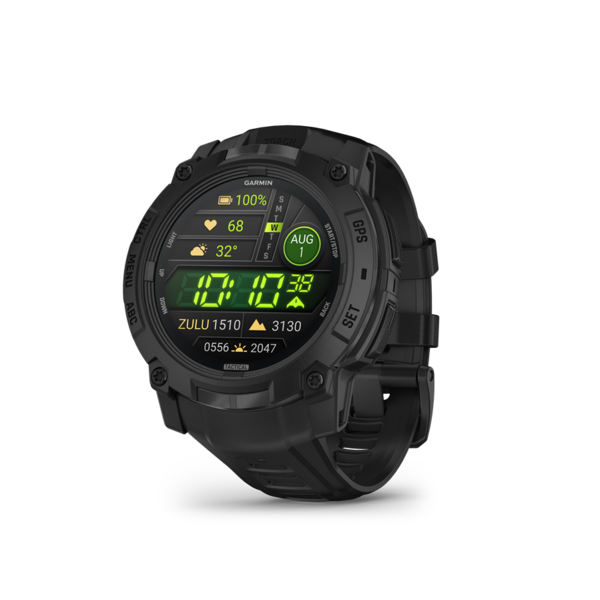 Garmin | INSTINCT 3, 50mm AMOLED, Tactical Edition, Fekete, fekete szíjjal (ED)