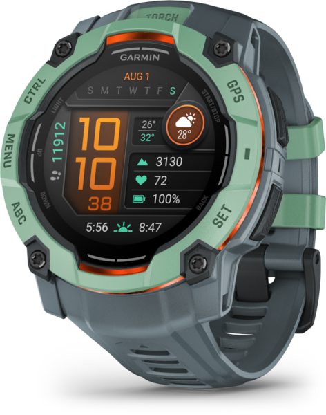 Garmin | INSTINCT 3, 50mm AMOLED, Tropic, szürke szíjjal (ED)