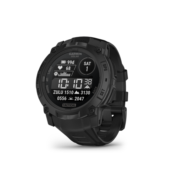 Garmin | INSTINCT 3, 50mm Solar, Tactical Edition, Fekete, fekete szíjjal (ED)