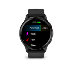Kép betöltése a galériamegjelenítőbe: Garmin | VENU 3 FEKETE, FEKETE KERETTEL, BŐR ÉS SZILIKON SZÍJJAL (ED)
