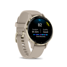 Load image into Gallery viewer, Garmin | VENU 3S FRANCIA SZÜRKE-KRÉMARANY, SZILIKON SZÍJJAL (ED)

