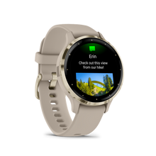 Load image into Gallery viewer, Garmin | VENU 3S FRANCIA SZÜRKE-KRÉMARANY, SZILIKON SZÍJJAL (ED)
