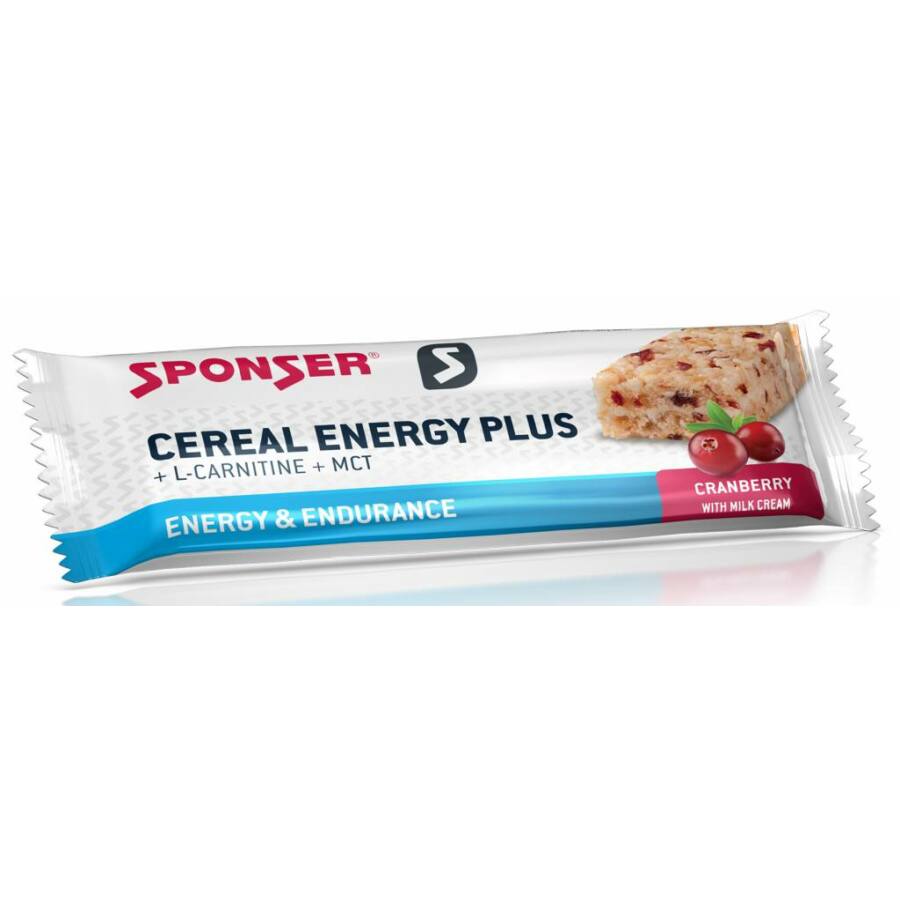 Sponser Cereal Energy Plus müzliszelet 40g, áfonya